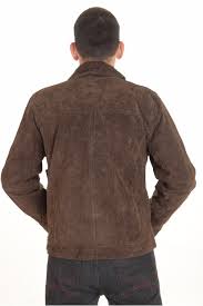 Nice Suede Jacket For Men Furlando Leather And Fur