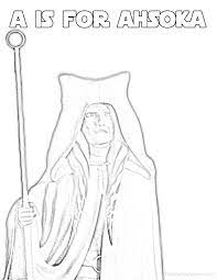 Ahsoka tano is a padawan or jedi apprentice of anakin skywalker, a renowned jedi fighter. A Is For Ahsoka Tano Alphabet Coloring Page The Star Wars Mom Parties Recipes Crafts And Printables