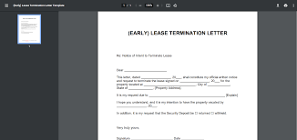 lease termination pdf template