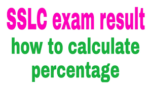 how calculate percene in sslc exam l