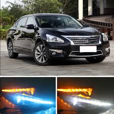 Us 53 45 19 Off Capqx For Nissan Teana Altima 2013 2014 Led Daytime Running Light Turning Signal Lamp Drl Day Light Front Bumper Fog Light Lamp In