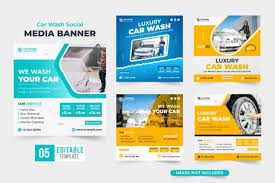 car wash and cleaning service poster