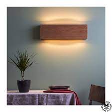 Handmade Wood Led Wall Lamp Wooden Wall