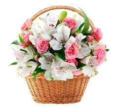 Заказать Цветы в корзине "Нежность" в Москве и МО - цена 3450 руб,  бесплатная доставка от «Букет лета».