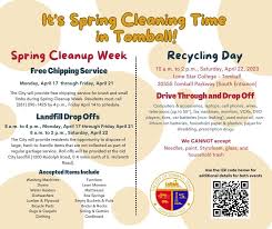 tomball spring cleanup week and