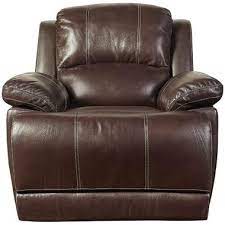 Product title recliner chair with massage and heat, manual recliner sofa with 8 vibration points, linen fabric ergonomic lounge chair for elderly, heavy duty home theater seating for living room, gray, l0391. Leather Comfort 68012 110p Sorrento Brown Leather Power Recliner Brandsmart Usa