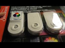 Sunbeam Color Changing Led Power Failure Nightlight Review Costco Item 710114 Youtube