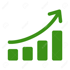 Growth Chart Graph Flat Art Icon For Apps And Websites