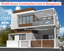 40 House Construction Cost In Bangalore