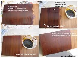 Applying Wood Stain How To