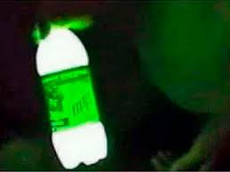 can mountain dew be used to make a glow