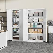 greenvelly white metal storage cabinet