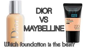 maybelline vs dior foundation which