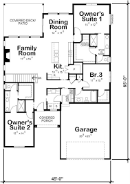 contemporary floor plan 3 bedrms 3