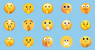 shushing face emoji