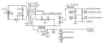 Four general purpose rectifier diode 1n4007 are used here to retify the ac input. The Aa8v 6146b Amplifier Power Supply Schematic Diagrams And Circuit Descriptions