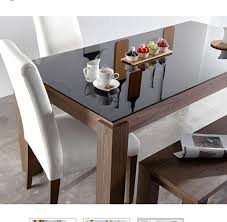 Cellini Dining Table With Black Glass