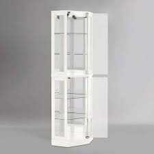 White 26 In Width Display Cabinet