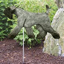Kerry Blue Terrier Dig Garden Stake