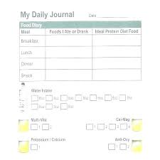 Top Best Printable Food Diary New Journal Gotta Work Meal Template