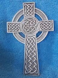 Vintage Celtic Knot Cross Pewter Metal