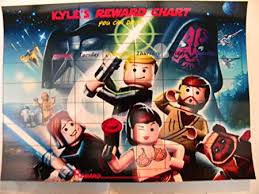 Personalised A4 Laminated Star Wars Lego Reward Chart With