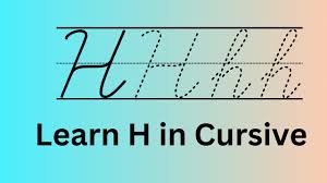 how to write cursive h worksheet and