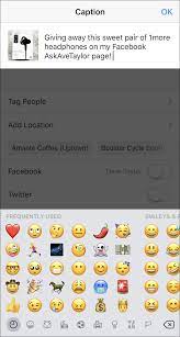 how do i add emoji to an insram post