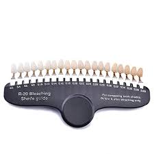 Annhua Dental Professional 3d R 20 Teeth Whitening Shade Guide Tooth Bleaching Shade Chart With 20 Colors