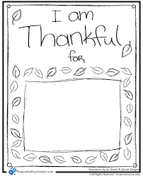 Give thanks coloring page from kids activities blog. I Am Thankful Projects For Preschoolers