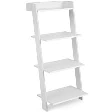 Honey Joy White 4 Tier Ladder Shelf