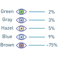 most common rarest eye colors in the