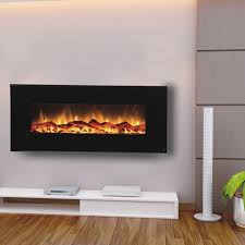 Touchstone 80001 Onyx 50 Wall Mounted Electric Fireplace Black