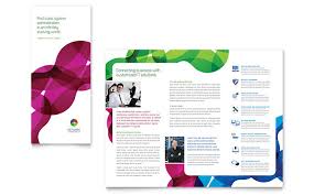 Blank Brochure Template Publisher Microsoft Office Flyer
