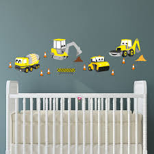 Construction Vehicle Wall Stickers