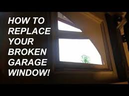 how to replace garage glass window pane