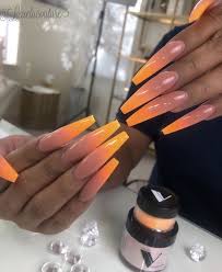 nails ghetto and orange image