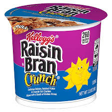 raisin bran crunch breakfast cereal in