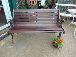 Cast Iron And Timber 2 Seater Garden Bench