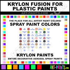 Krylon Fusion For Plastic Spray Paint Aerosol Colors