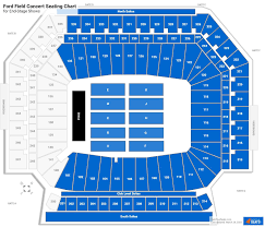 ford field seating charts