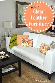 how to clean white leather furniture