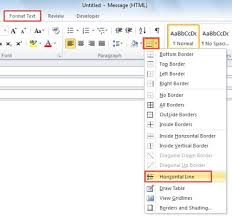 How To Add A Colored Horizontal Line To Outlook Signature