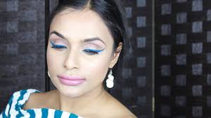 blue winged eyeliner tutorial