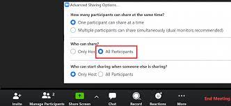 Click the share screen tab and make sure show zoom windows during screen share is enabled. Zoom Enabling Screen Sharing For Participants Information Technology University Of Pittsburgh