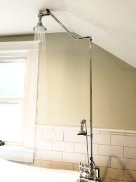 Rustic Style Overhead Shower