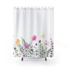Spring Flower Garden Shower Curtain