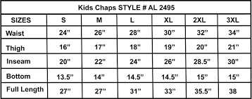 59 Hand Picked Motorcycle Chaps Size Chart
