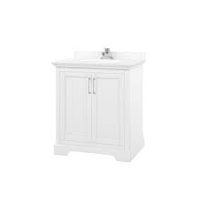 emma 30 white single sink vanity with