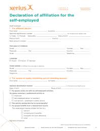 self employment declaration letter 2016